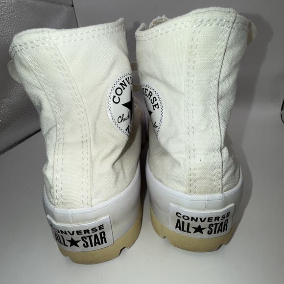 Size 7 - Converse Chuck Taylor All Star Lugged High White W - Picture 5 of 11